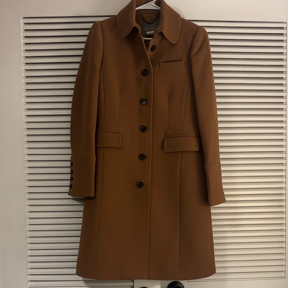 J Crew Double Cloth Wool Coat